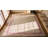 Faded Cream Color Geometric Pattern Antique Square Dhurrie Flatweave Rug