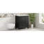 Lavabo de salle de bain 30 po, noir, structure robuste, porte à fermeture douce, 1 tablette de porte et 3 tiroirs avec lavabo