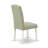 3 Piece Kitchen Table Set for Small Spaces Contains a Square Dining Room Table and 2 Dark Shitake Linen Fabric Upholstered Chairs, Linen White-1991832361-1991832406-1921175745