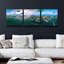 «South Beach Twilight» par Epic Portfolio, art mural en verre acrylique Epic Art, ensemble de 3 pièces-102049349