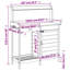 Wood Potting Bench-105620272