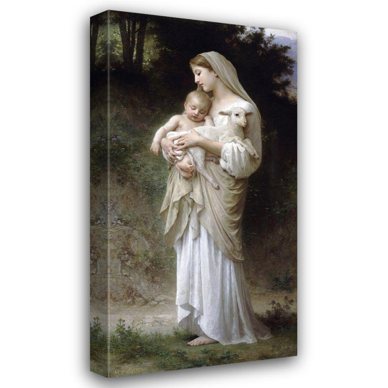 Lark Manor™ Bouguereau, William-Adolphe Gallery Wrapped Canvas Art Titled: LInnocence, 48" H x 27" W