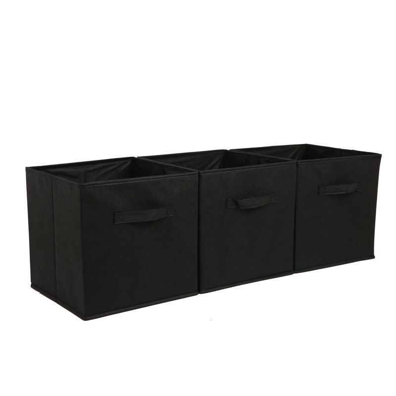 Collapsible Storage Bins, Black
