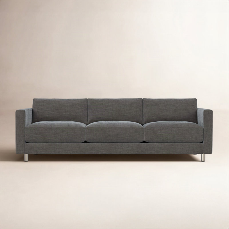 Dakota Upholstered 100'' Sofa, Textured Cream Chenille 1372-000