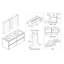 Ensemble de meuble-lavabo flottant 48 po avec lavabos doubles en céramique et armoire à pharmacie, tiroirs en U à fermeture en douceur - blanc brillant, fabrication entièrement en bois-26910559