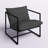 Reagle Modern Metal Framed Sling Accent Chair-81655794