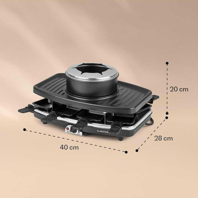 Klarstein Raclette Grill with Lid