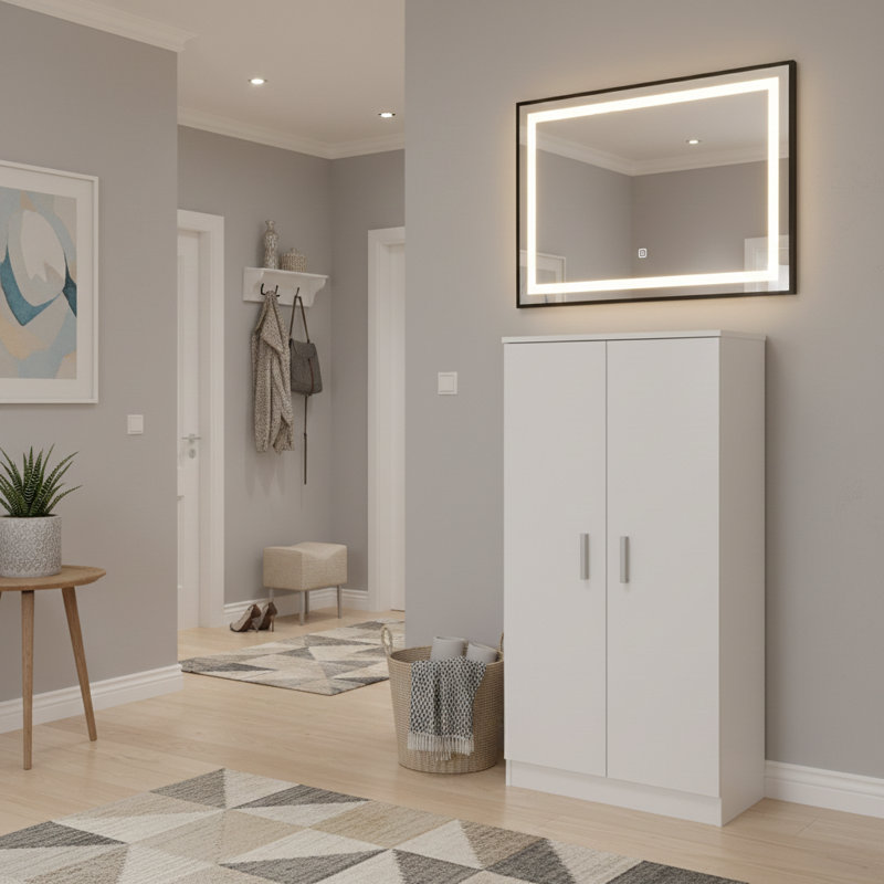 Shoe Storage, White Matte
