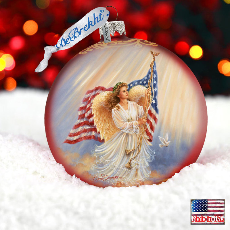 Ornement boule d'ange américain Holiday Splendor