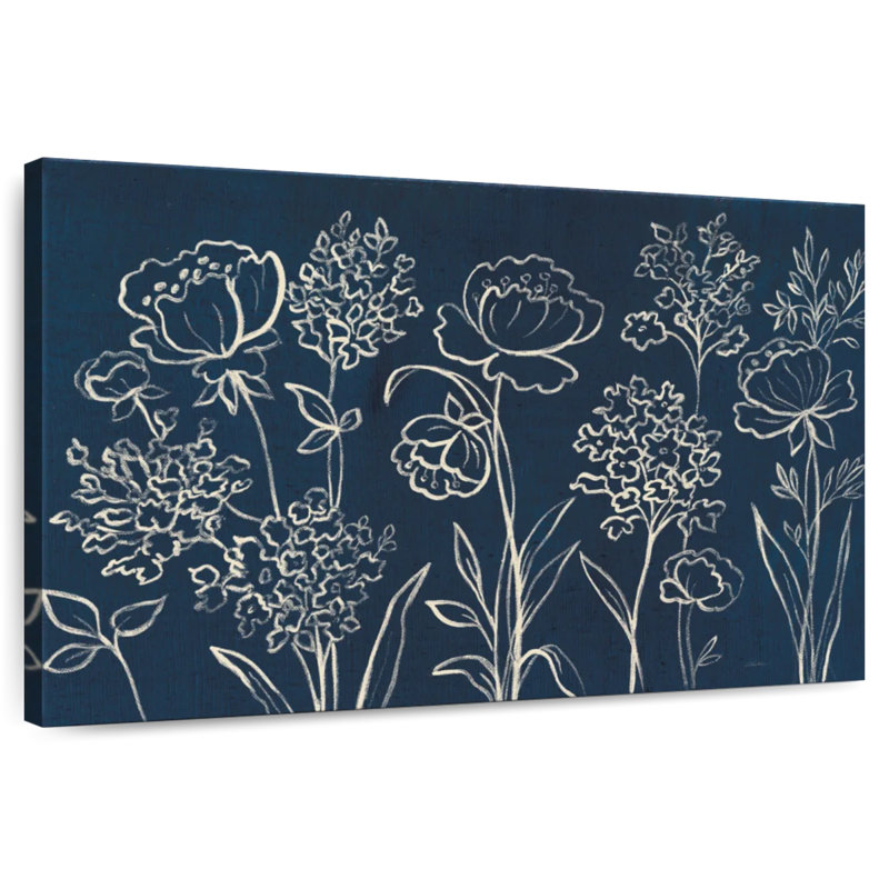 Harnek An Indigo Floral I, H 16 po x l 24 po