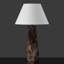 Grande lampe de table en marbre McTee