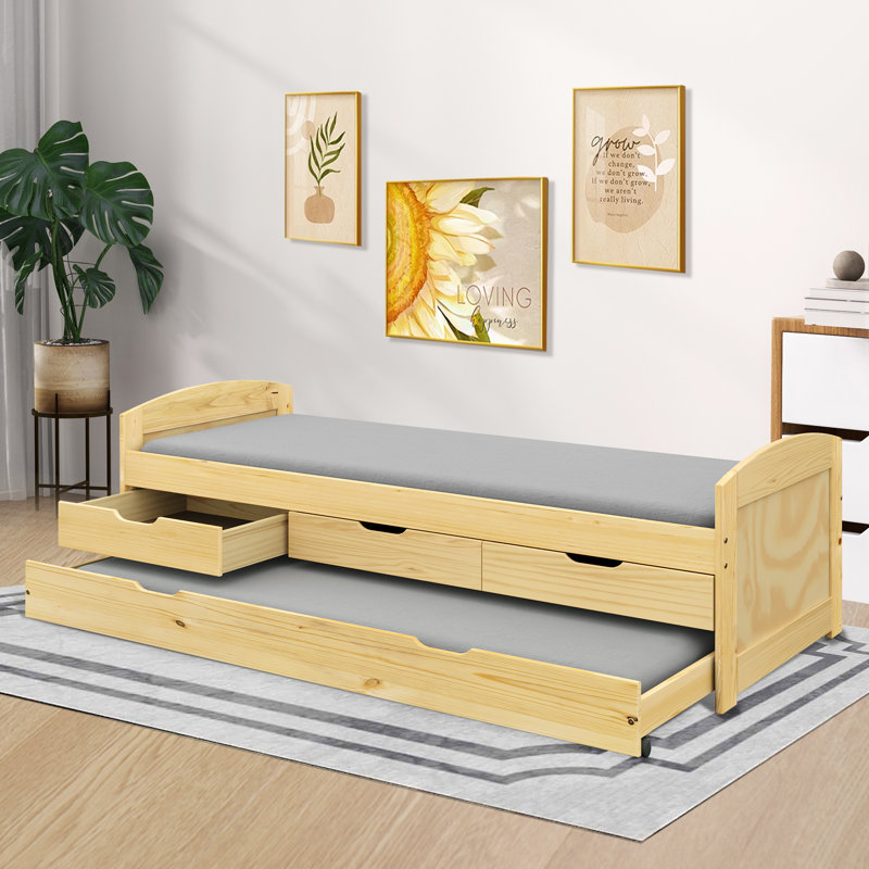 Debraann Daybed,Daybed with Trundle, Natural