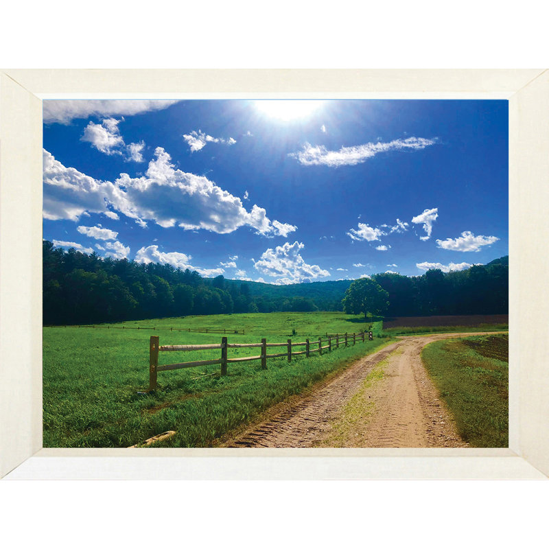 «Summer Road» par Michelle Deegan, reproduction de photo, Papier encadré blanc, Pas de tapis