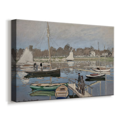 Bateaux au mouillage, Argenteuil - Claude Monet - Toile tendue avec châssis - 1874