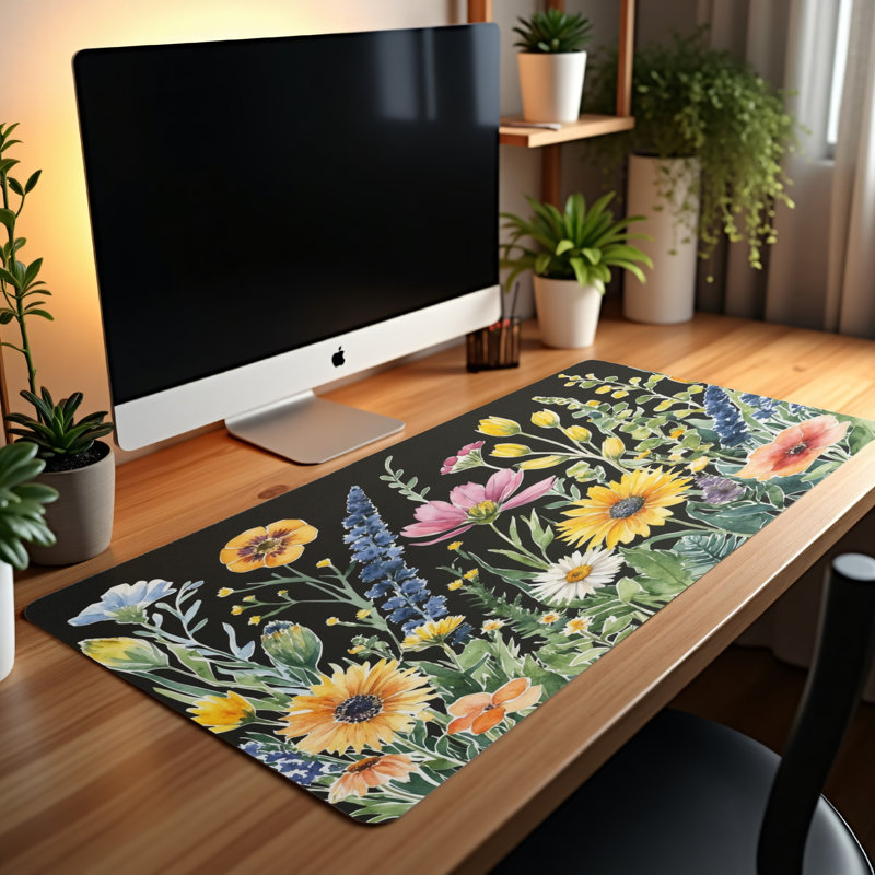 Polyester Desk Pad, 14.4x12.1