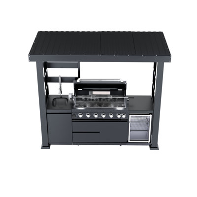 PoufPride E0787614 Single Burner No Gas Grill