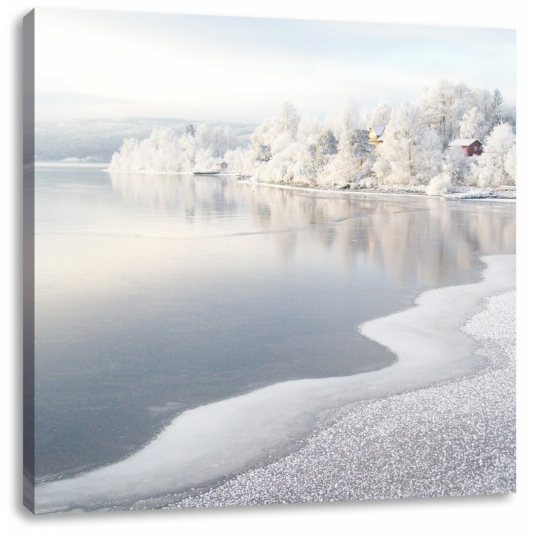 Leinwandbild Atemberaubende Winterlandschaft