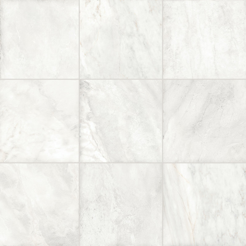 Verona 12X12 Porcelain Tile, White
