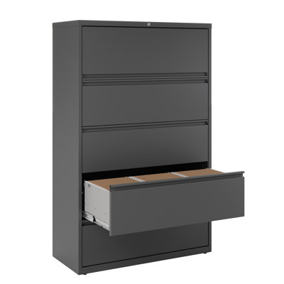 Harietta 42'' Wide 5 -Drawer Steel File Cabinet