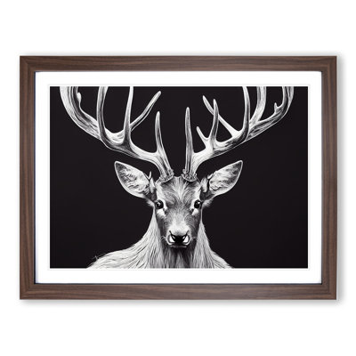 Picturesque Stag Deer - Single Picture Frame Print