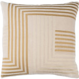 Intermezzo Striped Cotton Throw Pillow