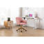 Chaise de bureau rotative à hauteur ajustable 360 ° avec pieds en métal dorés et roue universelle