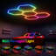 Panneaux modulaires intelligents en nid d'abeille RVB RVB à DEL, synchro musicale, application et télécommande, éclairage de couleur bricolage pour salle de jeux-338609643