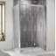 Pacific Side Panels Semi-Frameless Tempered Glass Shower-1359456647