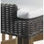 Tabouret de bar de patio en teck avec coussin Ennis-33441016-50960458