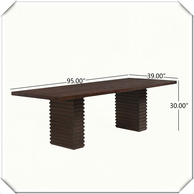 Dining Table Sturdy Durable Stylish Practical Versatile Functional Compact, Espresso
