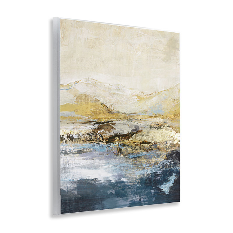  Mountain Lake Abstraction Wall Plaque Art by Design Fabrikken