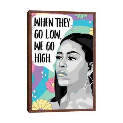 Michelle Obama Illustration by Sammy Gorin - Print on Canvas