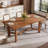 63" Solid Wood Dining Table for 4-6, Walnut