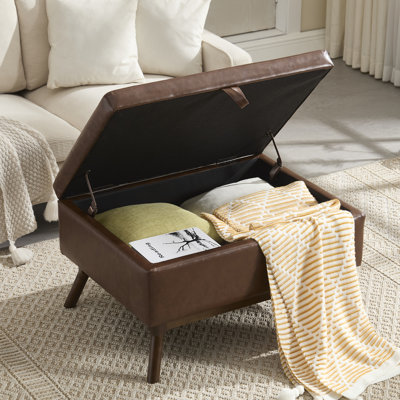 Banc de rangement Mid-Century Modern