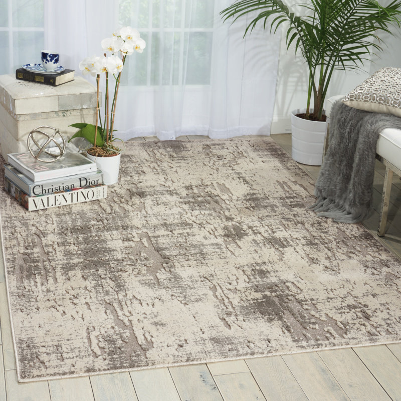 Gleam Area Rug in Ivory/Gray, Rectangle 9'3" x 12'9"