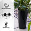 Pot à fleurs en plastique Leyanna-87829432