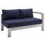 Ensemble de canapé modulaire d'extérieur en aluminium 9 pièces Shore Sunbrella-18886135