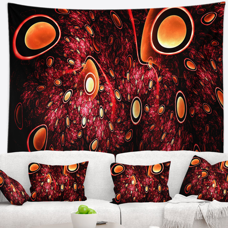 Tapisserie de conception abstraite abstract 3d artful, H 78 po x l 92 po