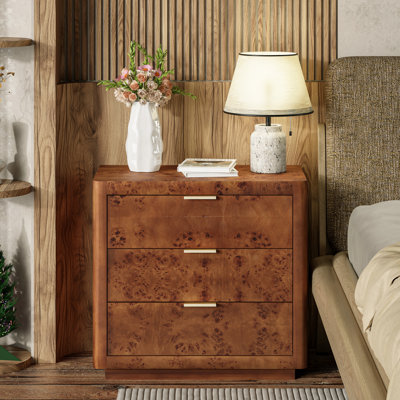 Commode de chevet 3 tiroirs Manish