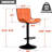 Swivel Adjustable Height Faux Leather Bar Stool-376865814