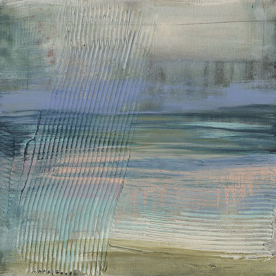 Textured Coastline II by Jennifer Goldberger - Wrapped Canvas Painting