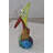 Vitala Multicolor Stretching Woman Resin Statue Size: 5" x 4" x 10"H