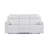 Blanche White Reclining Sofa With LED Lights