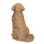 Statue golden retriever assis