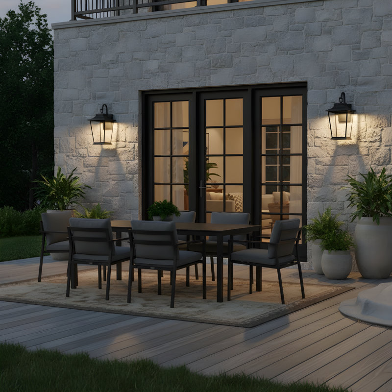 Grande lanterne murale Warren , H 25,625 po x l 12 po x P 13,5 po
