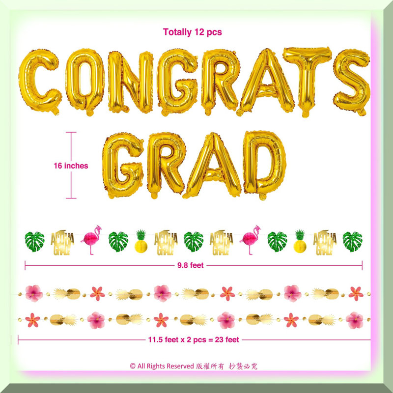 Black & Gold 21st Birthday Hanging Decorations, 10 pcs
