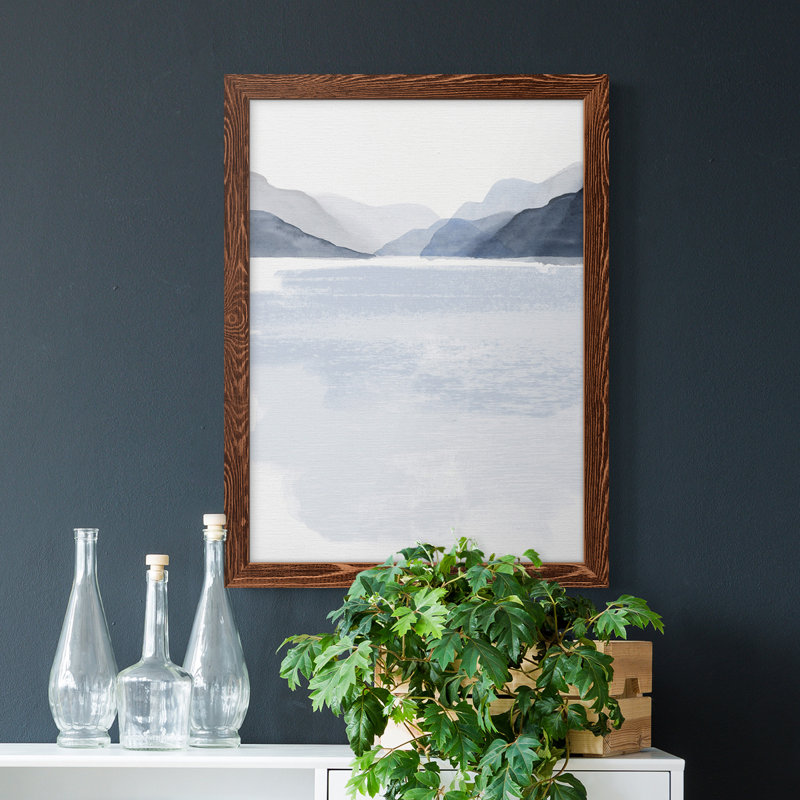 Glacial Lake II - peinture sur toile encadrée, H 24 po x l 20 po x P 1 po, Érable