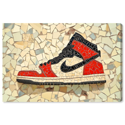 Mosaic Sneaker Canvas by Art Remedy