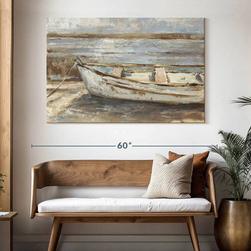 Mehar Weathered Rowboat I, 34" H x 51" W