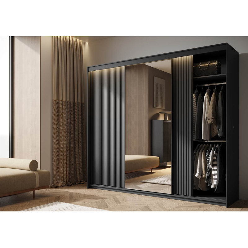 3 Door Manufactured Wood Wardrobe